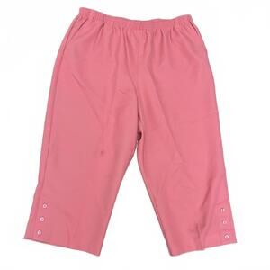 Alfred Dunner, 18, Pink, High Rise Straight Leg Dress Pants